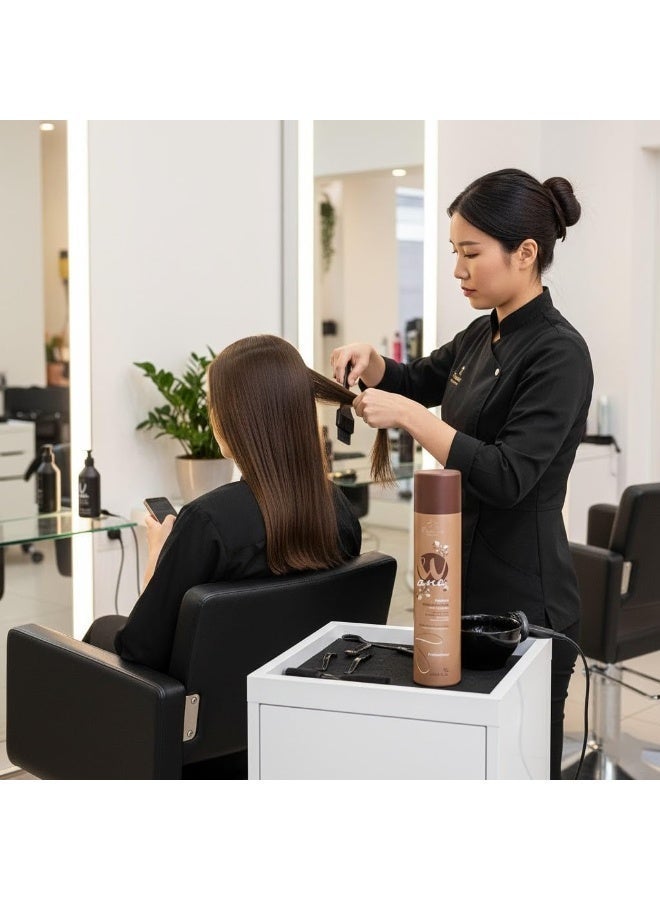 فلوراكتيف علاج فرد الشعر بتقنية النانو بروتين من فلوراكتيف - خالٍ من الفورمالديهايد - 1 لتر، تركيبة نانو بلاستيا ممتازة، يقلل اللمعان والحجم - تغذية داخلية للشعر - Image 3